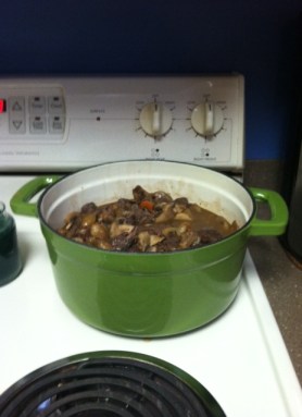 The finished dish. And my new casserole. 